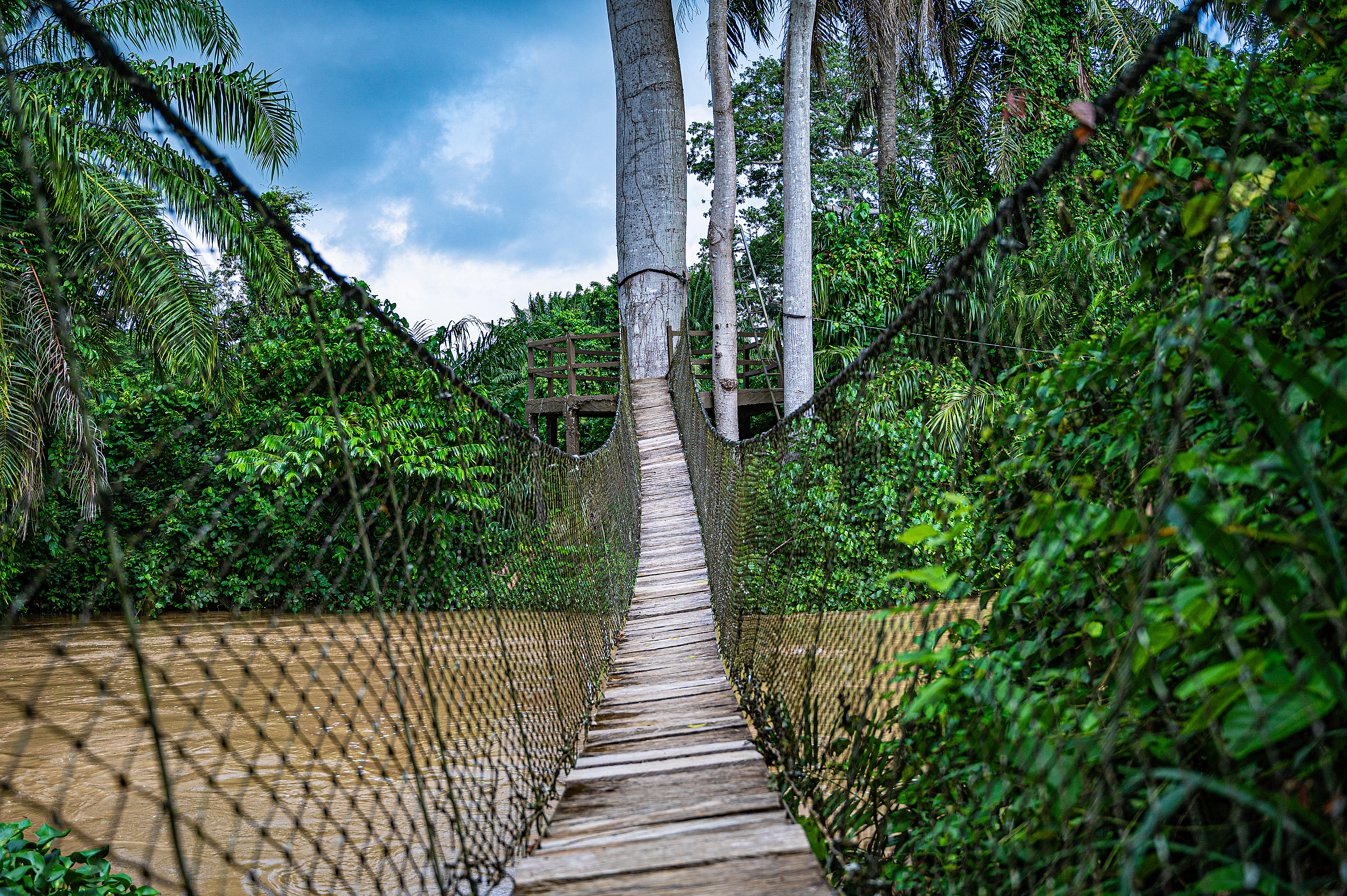 Vue panoramique des activités au Refuge du Bandama